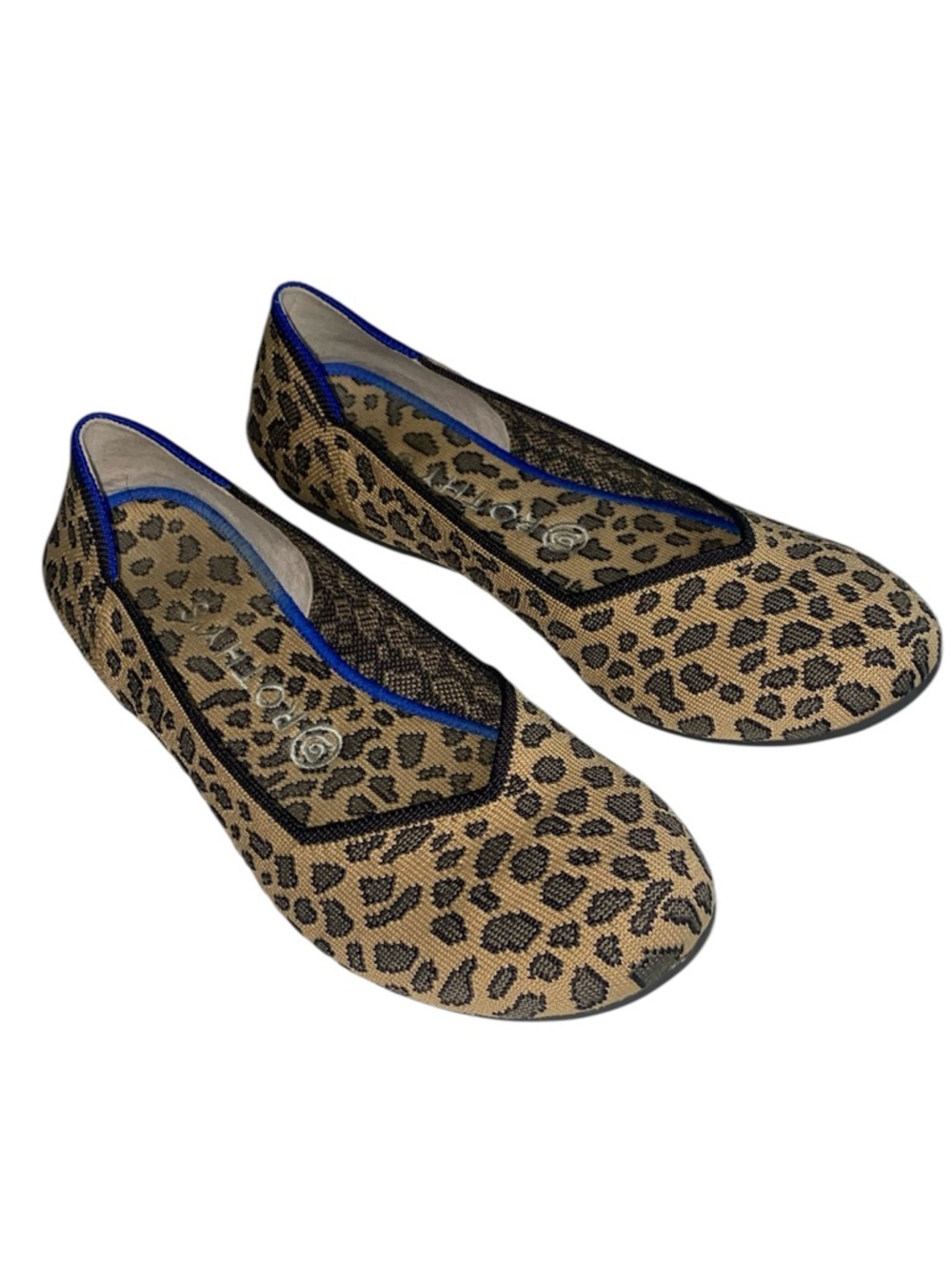 ROTHY’S  "The Flat" ballet flat leopard/animal print RETIRED PRINT